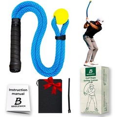 Golf Rope Swing Trainer – Weighted Rope with Ball, Improve Swing Speed, Tempo…