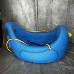 Vintage Step 2 Penguin Swing Blue Toddler Baby