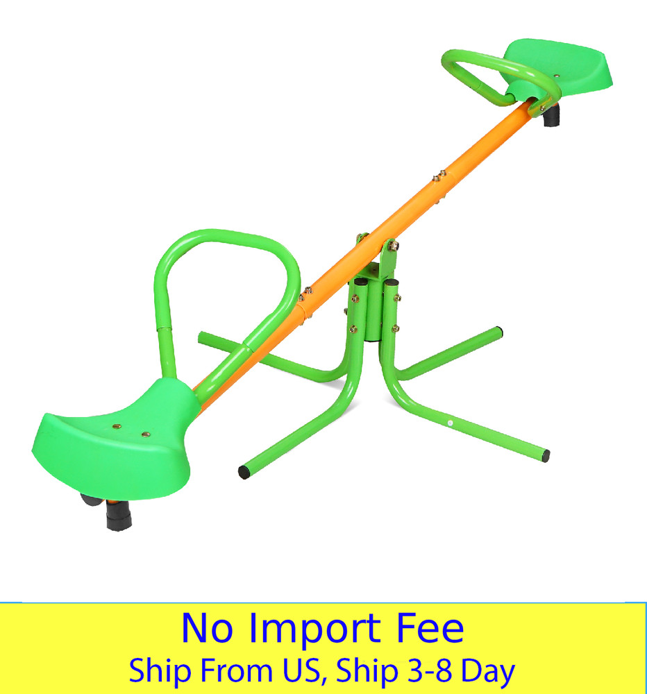 360 Degree Rotation Outdoor Kids Spinning Seesaw Sit Spin Teeter Totter Swivel T