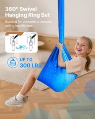 VEVOR Sensory Swing Double-Layer Fabric Sensory Hammock Holds up to 300lbs