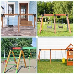 Heavy-Duty Swing Set Bracket Kit – A-Frame Hardware for 4×4 Legs & 4×6 Beam