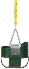 Heavy-Duty High Back Full Bucket Toddler Swing Seat | Coated Swing Chains Ful…