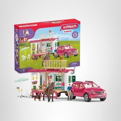 Horse Club – 113PC Interactive Camping Trip – Car and Camper Caravan Playset …