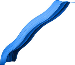 8′ Alpine Wave Slide Plastic Slide Attachment for 4 Foot Deck Heights- for Outdo