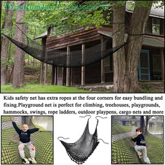 Heavy Duty Double Layer Climbing Cargo Net for Kids Playground Safety Net