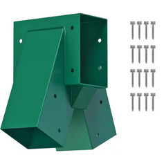 Green Heavy Duty Steel A-Frame Middle Swing Set Brackets with Mounting Hardware,