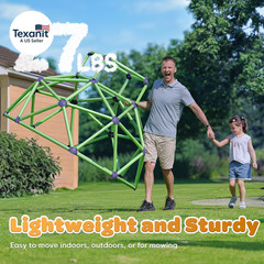 Monkey Bars Climbing Dome with Hammock – Sturdy & Portable Jungle Gym with Hammo