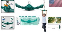 Ninja Warrior Swing with 300 lbs Capacity – Twisting Fun for Backyard Adventures