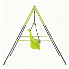 Indoor-Outdoor Baby Swing with Safety Seat for Toddlers
