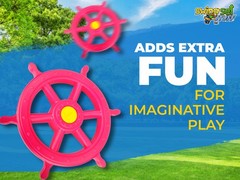 SWING SET STUFF INC. SHIPS WHEEL PINK toy boy girl fun outdoor playground 0230