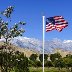 NQ Flag Pole Rope Kit-50FT x 1/4″ Diameter Nylon Flag Pole Halyard Rope with …