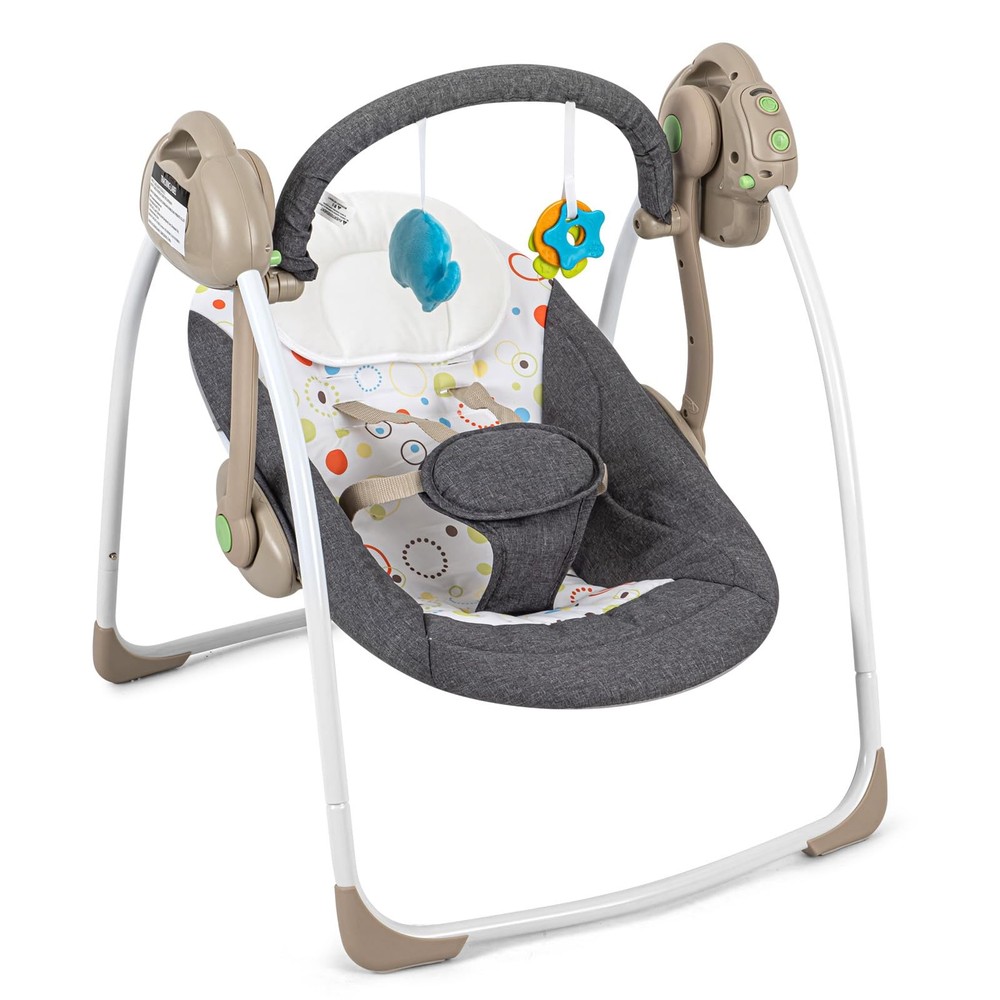 Baby Electric Swing,Soothing Portable Swing with Intelligent Music Vibration …