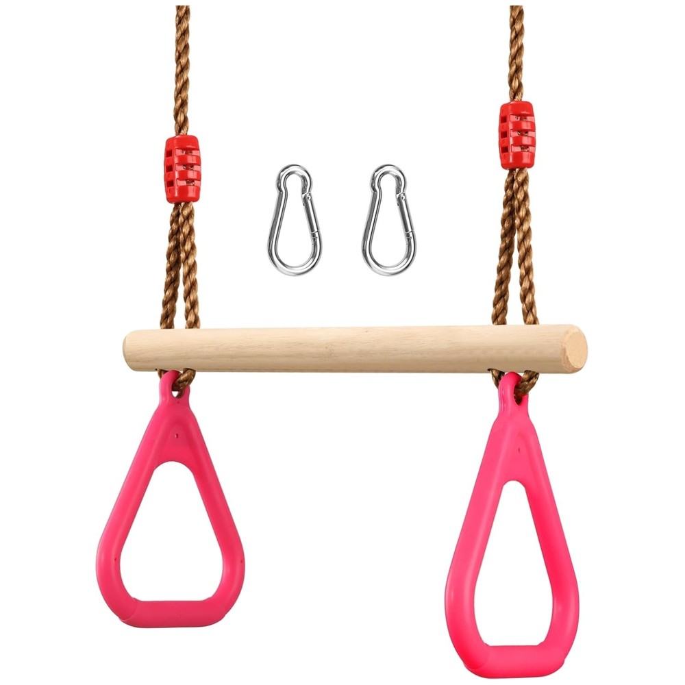 Trapeze Bar Gym Rings – Swing Set Accessories for Kids