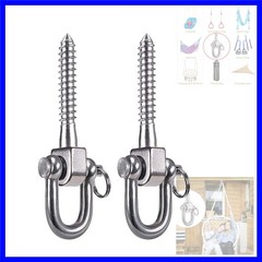 2 Pack Swing Hangers Swing Set Hooks Stainless Steel Hammock Hooks for Porch …