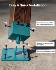 VEVOR Swing Set Brackets 4 Pack Heavy Duty Leveling Hardware on Uneven Ground