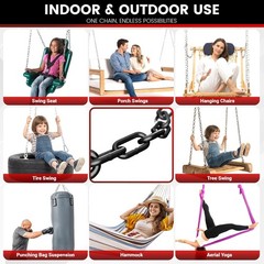 1000LB Heavy Duty Hanging Swing Chain, 6mm Thick 304 Stainless Steel Hanging …