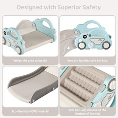 Indoor Kids Baby Couch Slide for Toddler 1-3, Sofa Slide Add-on Attachment fo…
