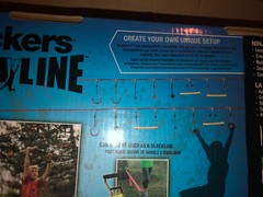 Slackers NINJA LINE American Ninja Line 36′ w/ Obstacles Slackline