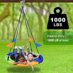Heavy Duty Silent Swing Hanger – 2 Pack with 360° Rotating Design for All Swings