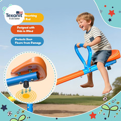 Seesaw -Teeter Totter for Kids Ages 3-8 -Toddler Seesaw with 360° Swivel-Sit and