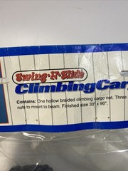 Swing N Slide Climbing Cargo Net New In Bag 30″ X 96” Black Rope Net NE 4481-1