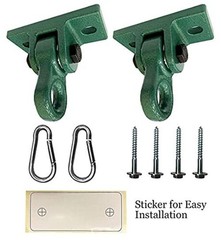 Heavy Duty Green Swing Hangers Screws Bolts Included Over 2 Pack 2 Packs Green