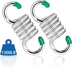 2Pack Porch Swing Springs Heavy Duty Stainless Steel Rust Resistant 1300lb
