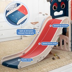 Toddler Climber Slide Playset Outdoor Indoor Freestanding Playground for Kids