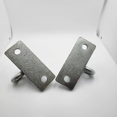 Gorilla Playsets Swing Bar Hangers Silver w/Hardware Pair 11-4012/11-0091 (2x)
