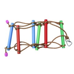 6.6FT Climbing Rope Ninja Ladder for Kids – Kids Ninja Warrior Obstacle Cours…