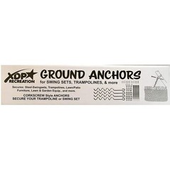 Metal Ground Anchor Kit – 4pcs Auger-Style 12 3/4″ ea. All Hardware Included….