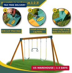Eastern Jungle Gym Easy 1-2-3 A-Frame 2 Brackets for Swing Set with All Mounting