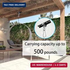 Metal 360°Swivel Swing Hangers,Heavy Duty Swing Suspension Hook,400 lbs Capacity