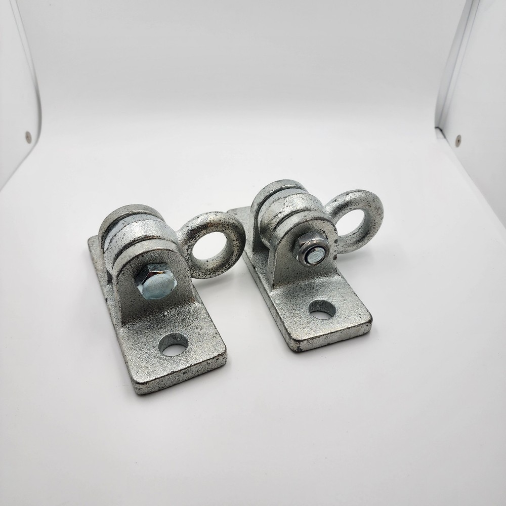 Gorilla Playsets Swing Bar Hangers Silver w/Hardware Pair 11-4012/11-0091 (2x)