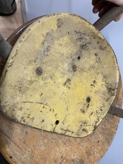 Vintage Metal Swingset Swing Seat Yellow Rare!