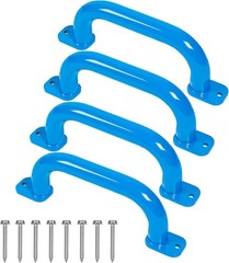 10 Inch 4 Pieces Blue Metal Safety Handles for Playground Accessories – Outdo…