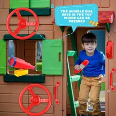 5 Pack Kids Playground Accessories Set Swingset Steering Wheel Plastic Telesc…