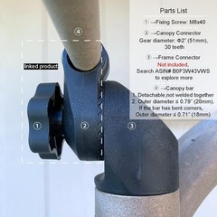 Garden Swing Plastic Fittings for RUS4180-2002 – 2″ Gear with 30 Teeth