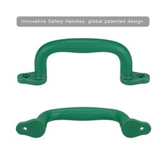 SELEWARE Green Playground Safety Grab Handles, Non-Slip Plastic Kid… Fast Ship