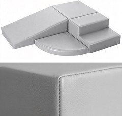 4-Piece PU Leather Baby Foam Climbing Blocks for Toddlers – Soft Play Climbing T