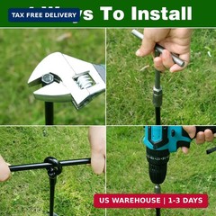 Fabulas Ground Anchors Heavy Duty, Swing Set Anchor Kit 18 Inch 4 Pack Screw in