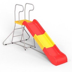 2-in-1 Kids Climbing Slide 76.4-Inch Smooth Slide Track Anti-Slip Steps Outdoor