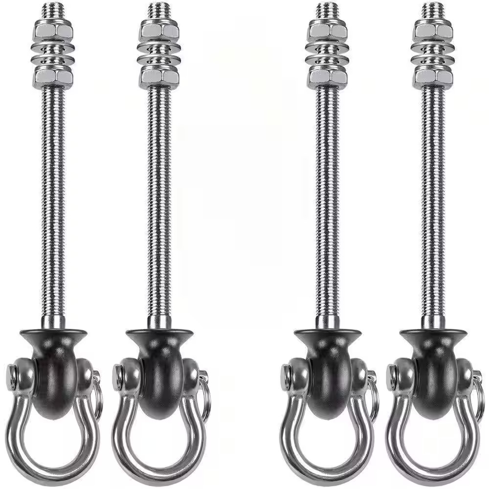 9.64 In. Stainless Steel 304 Heavy Duty Swing Hangers with 180° Swing and 1500 L