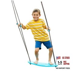 Kick Stand Up Surfing Tree Swing Outdoor Swings for Kids Up to 200 Lbs – Blue