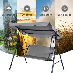 Swing Seat Replacement Covers for Outdoor Patio Swing 3 Seater 600D Upgraded