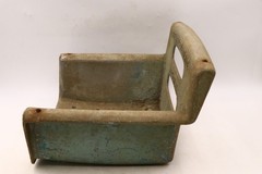 Vintage Metal Playground Swing Seat ~13x13x9″ Blue Valley Ind Mexico PA #2