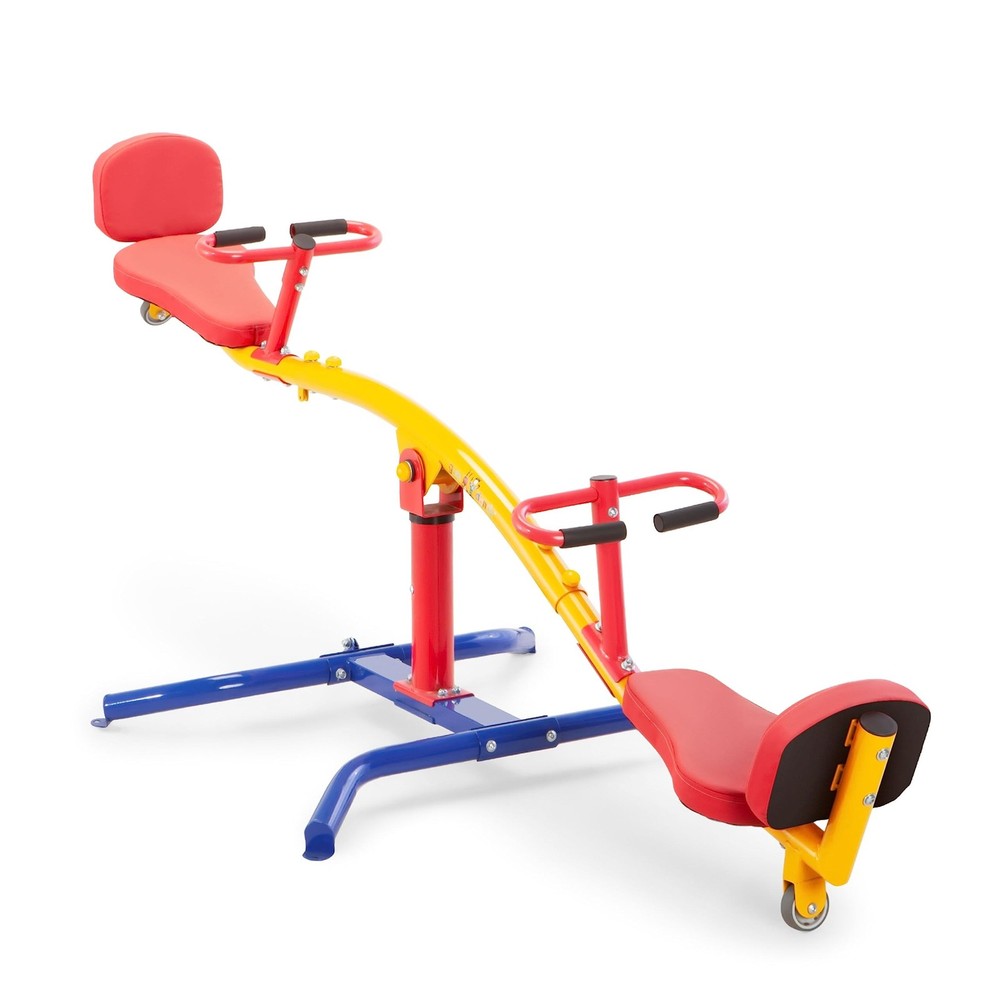 gym dandy Spinning Teeter Totter – Impact Absorbing Kids Playground Equipment…