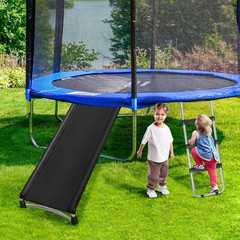 Universal Trampoline Ladder Slide Kit, 3 Steps Wide Step Slide Ladder for Trampo
