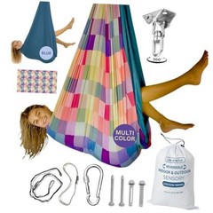 Double Layer Reversible Sensory Swing | Outdoor and Indoor Multi-color/Blue