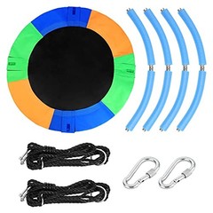 Saucer Tree Swing Seat for Kids 40 Inch Outdoor Round Tree Swing for Multicolor